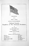 Proceedings of the Forty-Ninth Annual State Conference for the Daughters of the American Revolution in West Virginia, October 28-30, 1954