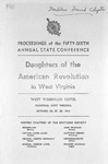 Proceedings of the Fifty-Sixth Annual State Conference for the Daughters of the American Revolution in West Virginia, October 26-28, 1961