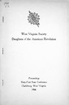 Proceedings of the Sixty-First Annual State Conference for the Daughters of the American Revolution in West Virginia, September 29 -  October 1, 1966