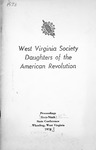 Proceedings of the Sixty-Eighth Annual State Conference for the Daughters of the American Revolution in West Virginia, October 18-20, 1973