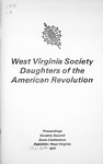 Proceedings of the Seventy-Second Annual State Conference for the Daughters of the American Revolution in West Virginia, October 27-29, 1977
