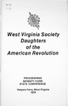 Proceedings of the Seventy-Third Annual State Conference for the Daughters of the American Revolution in West Virginia, October 19-21, 1978