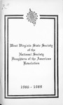 State Conference Proceedings of the West Virginia Society of the Daughters of the American Revolution 1986-1989