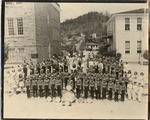 Lincoln County High School Band Photo with Chuck's Home in Background