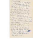 Undated Wartime Letter from Chuck Yeager to Glennis Yeager by Chuck Yeager