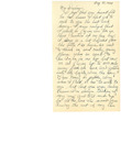 August 21st, 1944 Letter from Chuck Yeager to Glennis Yeager