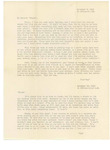 November 9th & 10th, 1943 Letter from Glennis Yeager to Chuck Yeager