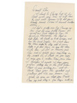 Undated letter from Chuck Yeager to Glennis Yeager
